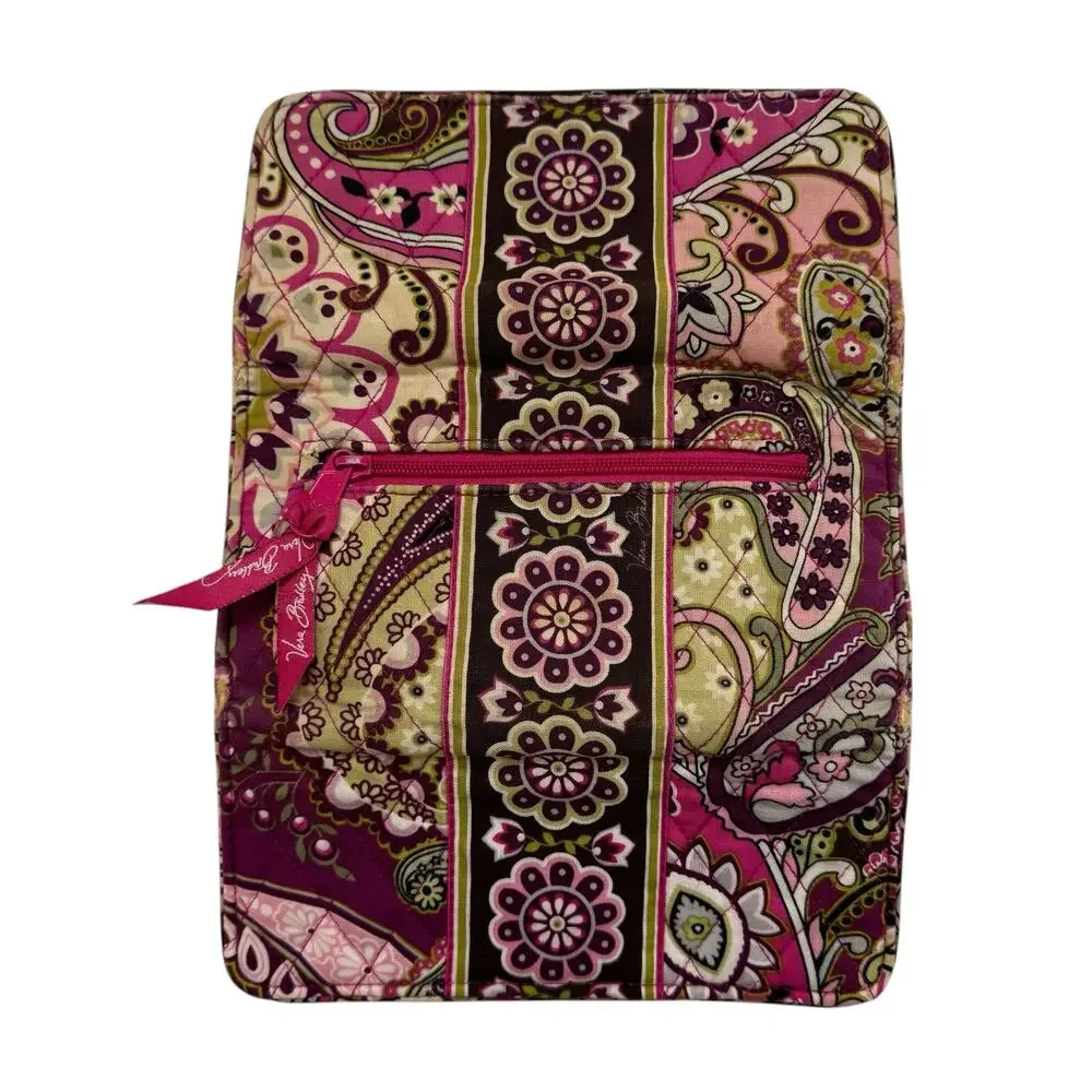 VERA BRADLEY Very Berry Paisley Magnetic Lock Wallet *READ* Pink Green Ivory